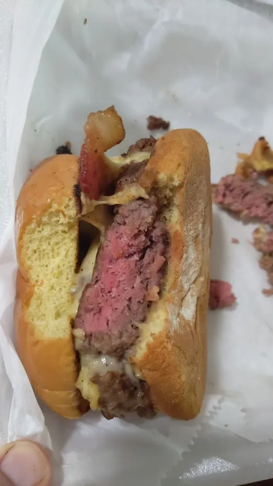 Southwest Burger Cooked to Well Done